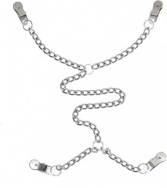 Rimba Tepel schaamlip klemmen met ketting