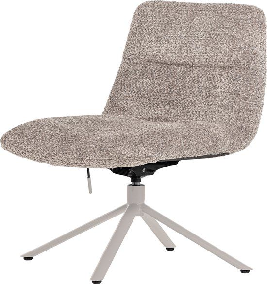WOOOD Soren Draaifauteuil Verstelbaar - Wollig - Grijs