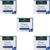 Faber-Castell set van 30 - Standaard inktpatronen koningsblauw