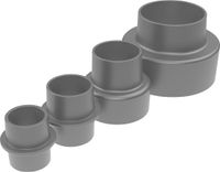 Güde Adapterset voor afzuigsysteem 100-28 4 stuks