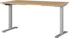 Germania bureau 7905-638, in Grandson-eiken-Nb./zilver, EL. in hoogte verstelbaar, 140 x 120 x 80 cm (b x h x d)
