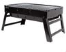 Barbecue à charbon portable - Pliable - Noir - 43 x 29 x 22 cm - Avec poignée