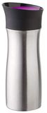 Helios Click'n'Drink isolatiebeker, roestvrij staal, braambes, 0,3 liter