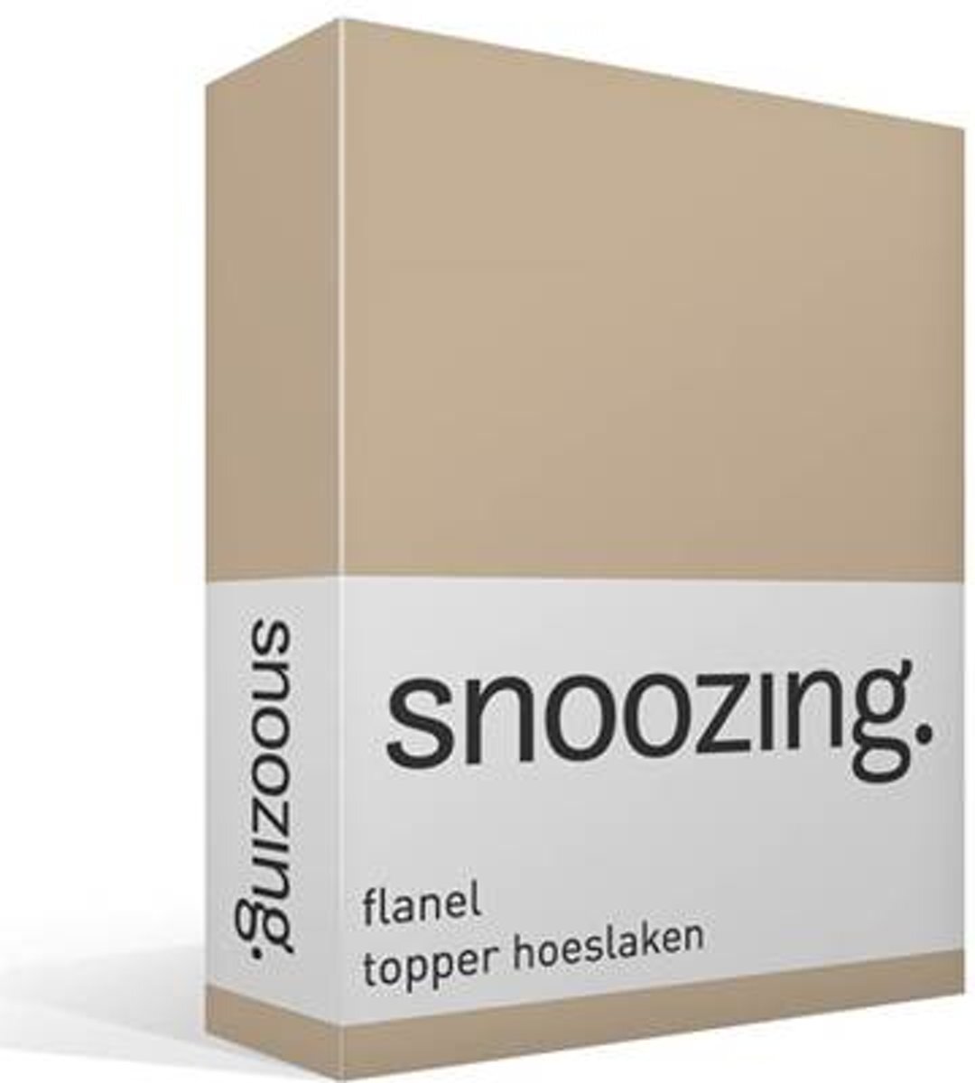 Snoozing flanel topper hoeslaken - 1-persoons (80/90x200 cm) - 100%