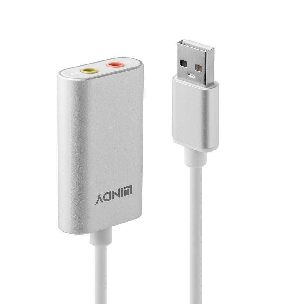 LINDY 42926 Audio Converter - USB Type-A - White, Silver