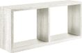 Homemania Morgana Wandrek, voor woonkamer, slaapkamer, kantoor, MDF, wit eiken, 70 x 30 x 15,5 cm