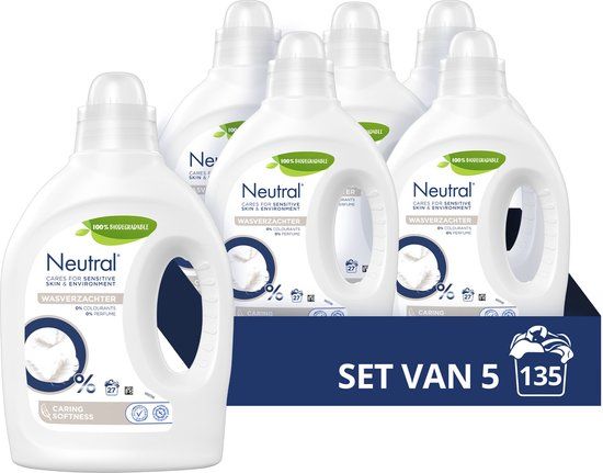 Neutral Parfumvrij Wasverzachter - Voordeelverpakking - 135 wasbeurten