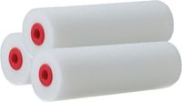 Sorex rouleau en mousse/rouleau laqueur - 6x - blanc - 2,5 x 10 cm