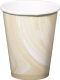 Folat Bekers Marmer Beige 250ml - 6 stuks