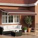 Prolenta Maison Exclusive - Handbediende zonnescherm, 3 x 2 meter, bruin, 100% polyester