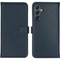 Selencia Echt Leren Bookcase voor de Samsung Galaxy A25 (5G) - Blauw
