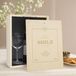 Maison de la Surprise Coffret vin rouge avec 2 verres - Merlot - Couvercle personnalisé
