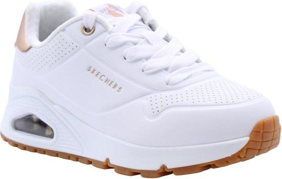 Skechers Uno Gen1 - Shimmer Away - Meisjes Sneakers - Wit - Maat 29 - Lente/Zomer 2025