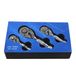 US PRO B4129 Mini Ratelsleutel Ratel Korte 1/4 \"3/8\" 1/2 Stubby 3-delige Set