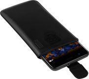 Mumbi Echt Leren Hoesje Compatibel met Huawei P10 Lite, Zwart