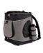 Lionto Sac à dos pour chat, sac de transport jusqu'à 14 kg gris/noir