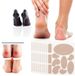 Korel aircon B.V. 132PCS Pads auto-adhésives pour pieds, Rembourrage anti-ampoules, Protection des pieds pour talons - Patch anti-usure pour pieds, patch de semelle invisible, patch de talon absorbant les chocs (12 feuilles)