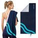 AQUASTIC Wavey Towel - Blauw