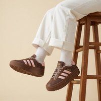 Adidas VL Court Bold Sneakers bruin Textiel
