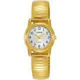 Lorus Dameshorloge kwarts gouden laag met metalen band RRX34HX9, goud, armband