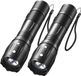 Travelhawk Zaklamp - 2 stuks - 1000 Lumen - Waterproof - Zwart