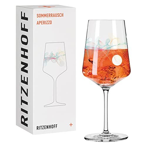 Ritzenhoff Zomerruis Aperitiefglas #14 van Burkhard Neie, van kristalglas, 544 ml, vaatwasmachinebestendig, in geschenkverpakking