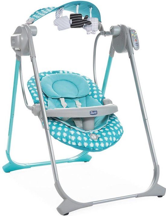 Chicco Polly Swing Up Leaves Turquoise Babyschommel