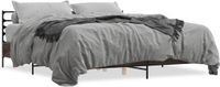 vidaXL Bedframe - Hout en Metaal - Bruin Eikenkleur - 200x200 cm