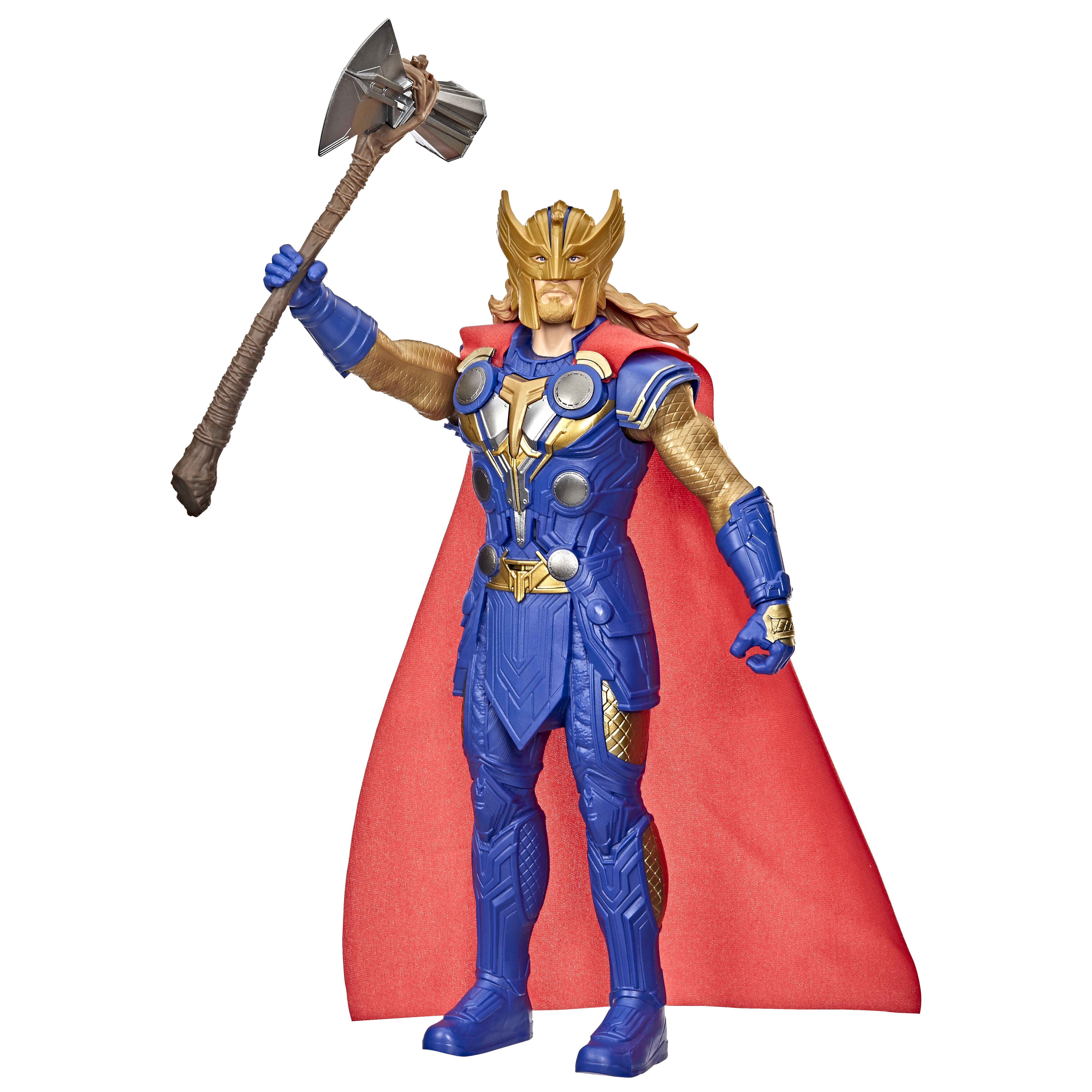 Hasbro Marvel Studios Thor: Love and Thunder Marvel Avengers Titan Hero Stormbreaker Strike Thor Deluxe Action Figure
