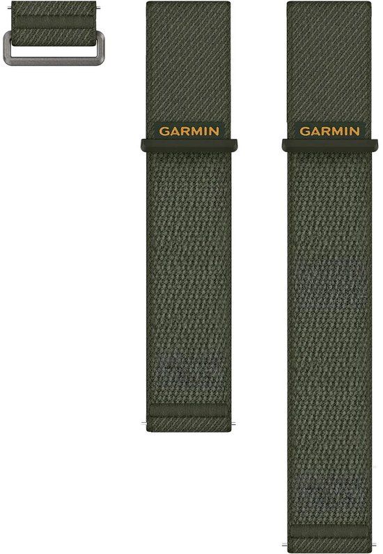 Garmin Nylon bandje - Garmin 24 mm aansluiting - Moss Green