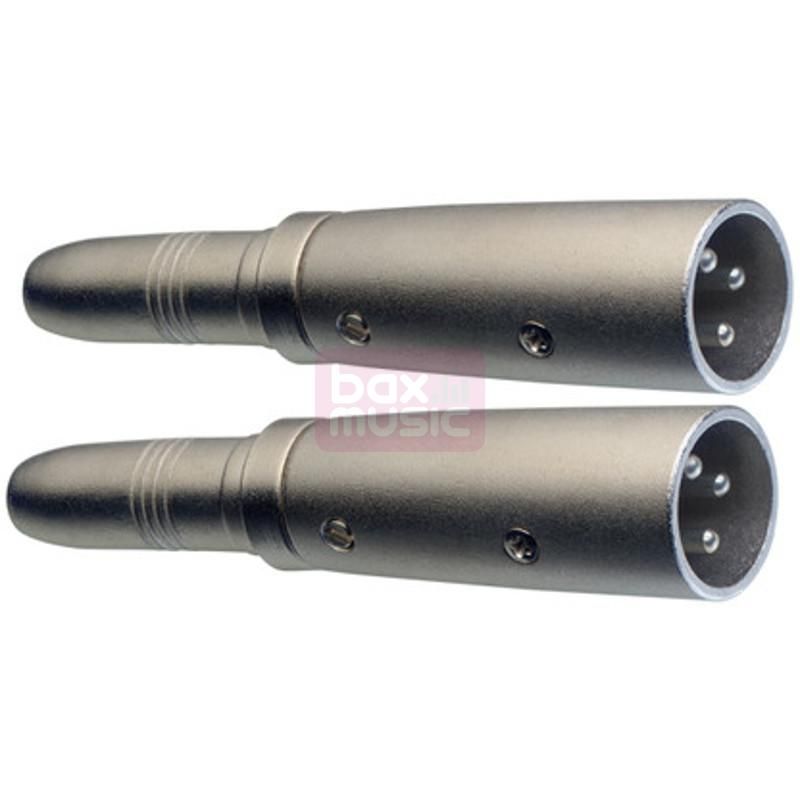 Stagg AC-XMPFH Verloop XLR male - Jack female 2 stuks