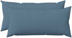 vidaXL - Kussensloop - 2 stuks - HEERLEN - Jeans Blauw - 40 x 80 cm - Katoensatijn