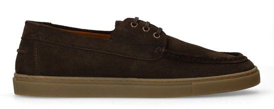 Manfield - Heren - Bruine suède bootschoenen - Maat 40