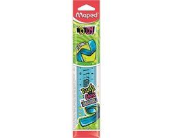 Maped Office Maped Meetlat 15 cm Twist'N Flex Blauw