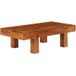 Table basse en bois d'acacia avec finition miel 100x50x30cm Xtt907