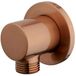 Wiesbaden Wandaansluitbocht - Rond - 1/2 Inch - Brons geborsteld