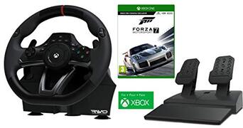 Microsoft Stuurwiel en pedalen Orig. Licensed XBOX "Racing Overdrive" + Forza 7 Motorsport