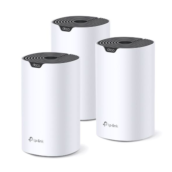 TP-Link Deco S7 (3-pack) Mesh WiFi System - Wi-Fi 5, 1900 Mbps, Dual-Band, White/Black
