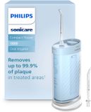 Philips Sonicare Compact Flosser 1000 HX3333/24 Waterflosser | Draadloze Monddouche voor Tanden & Tandvlees | 3 Reinigingsstanden | Reisvriendelijk | Blauw