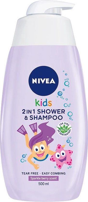 Nivea Kids Gels 500ml Body Wash 2-in-1 Fruit Scent