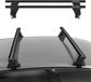 Menabo Barres de toit support de base pour Nissan Qashqai J10, années de modèle 2006-2014, certification ABE, aluminium, noir, 2 pièces