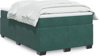 Maison Exclusive - Sommier à lattes de lit avec matelas vert foncé 120x190 cm