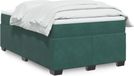 Maison Exclusive - Sommier à lattes de lit avec matelas vert foncé 120x190 cm