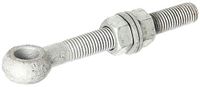 Alberts GAH Alberts 417260 oogbout met accessoires | geschikt voor poorthengen | thermisch verzinkt | schroefdraad M16 | lengte 130 mm