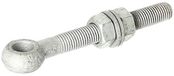 Alberts GAH Alberts 417260 oogbout met accessoires | geschikt voor poorthengen | thermisch verzinkt | schroefdraad M16 | lengte 130 mm