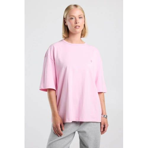 America Today Rechtvallend T-shirt - Lichtroze