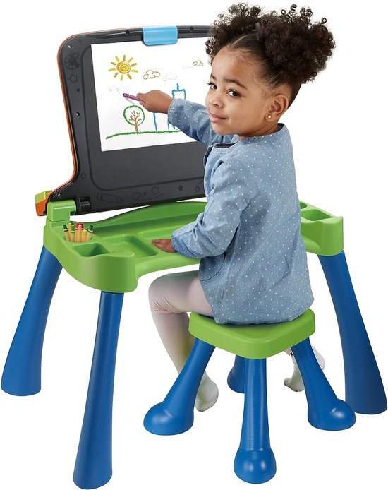 VTech 80-540904 5-in-1 magisch bureau, meerkleurig speelbureau