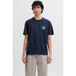 JACK & JONES ORIGINALS T-shirt met backprint donkerblauw