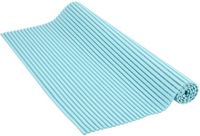 Venilia Zachte schuimmat Venisoft Uni Light Blue, antislip vloerbedekking, douchemat, antislipmat, PVC polyester, 0,5 x 65 x 200 cm