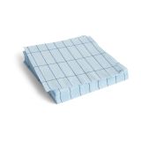 HAY Serviette Pattern Dinner 40x40 cm, Lot de 20 bleu clair-bleu à carreaux